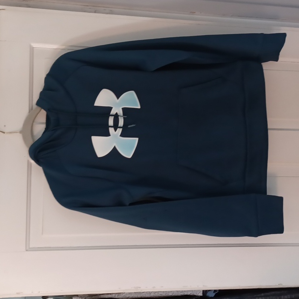 Womens Under Armour Small Royal Blue Hoodie Loose Fit